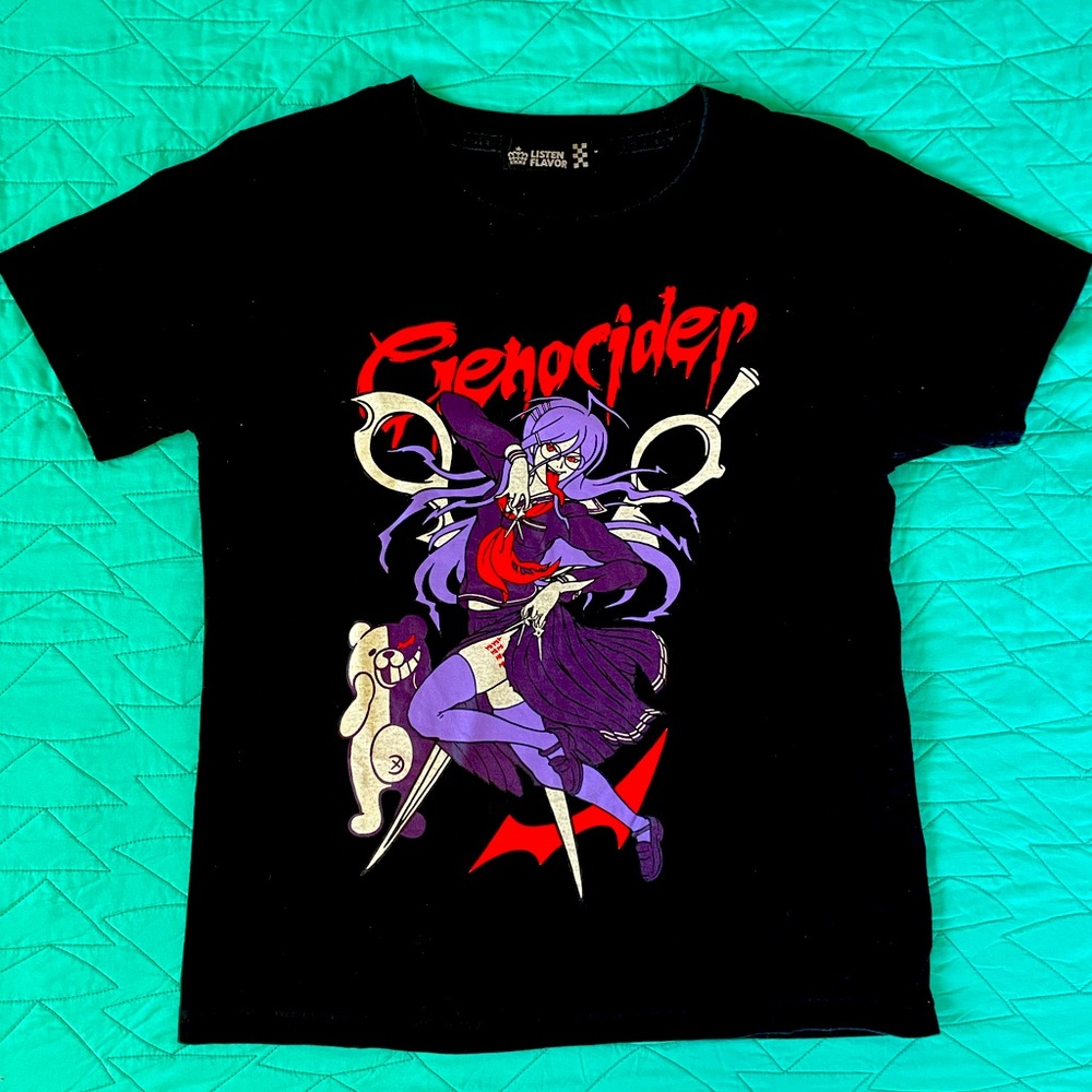 LISTEN FLAVOR x Danganronpa Genocider T-Shirt